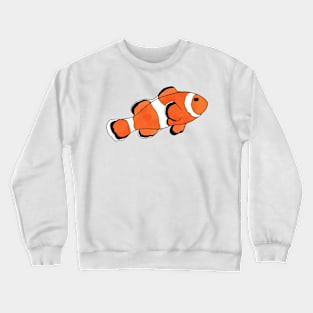 Clownfish Watercolor Illustration Crewneck Sweatshirt